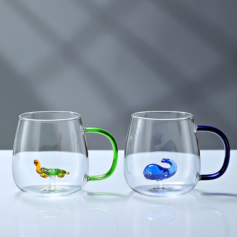 Animal Glass Mug Set