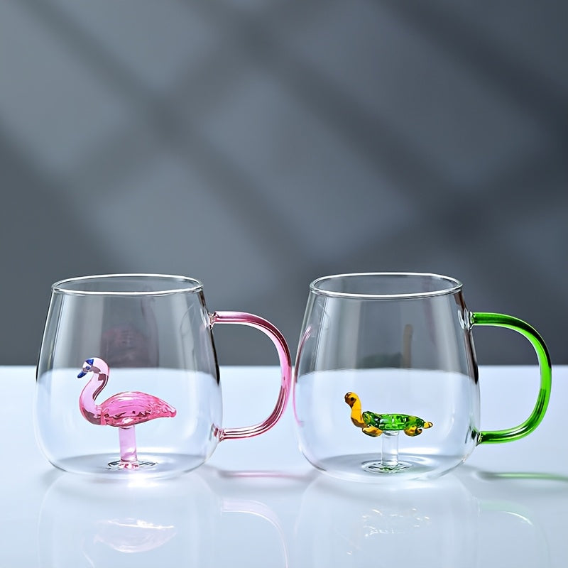 Animal Glass Mug Set