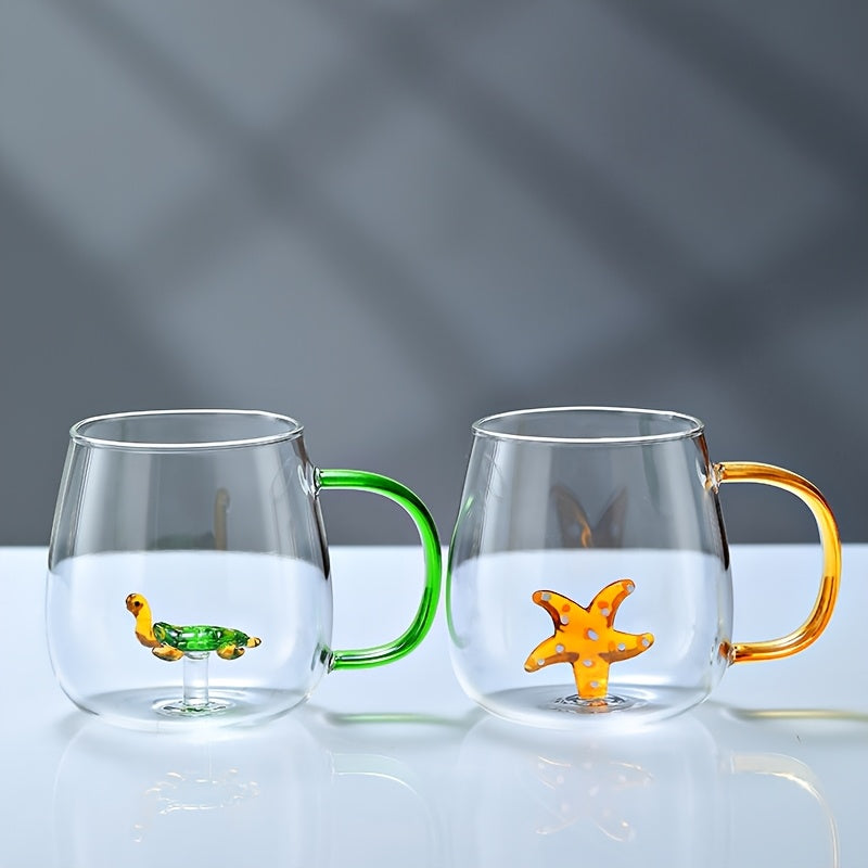 Animal Glass Mug Set