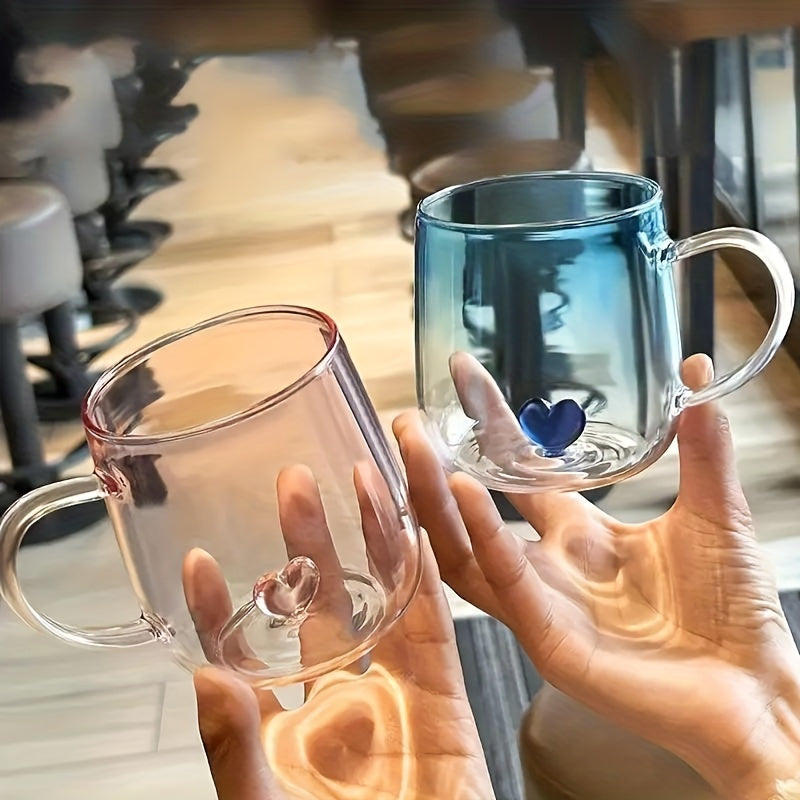 Heart Gradient Glass Mug