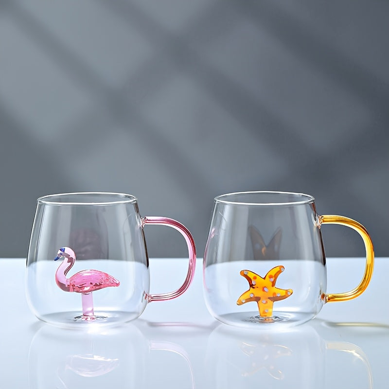 Animal Glass Mug Set
