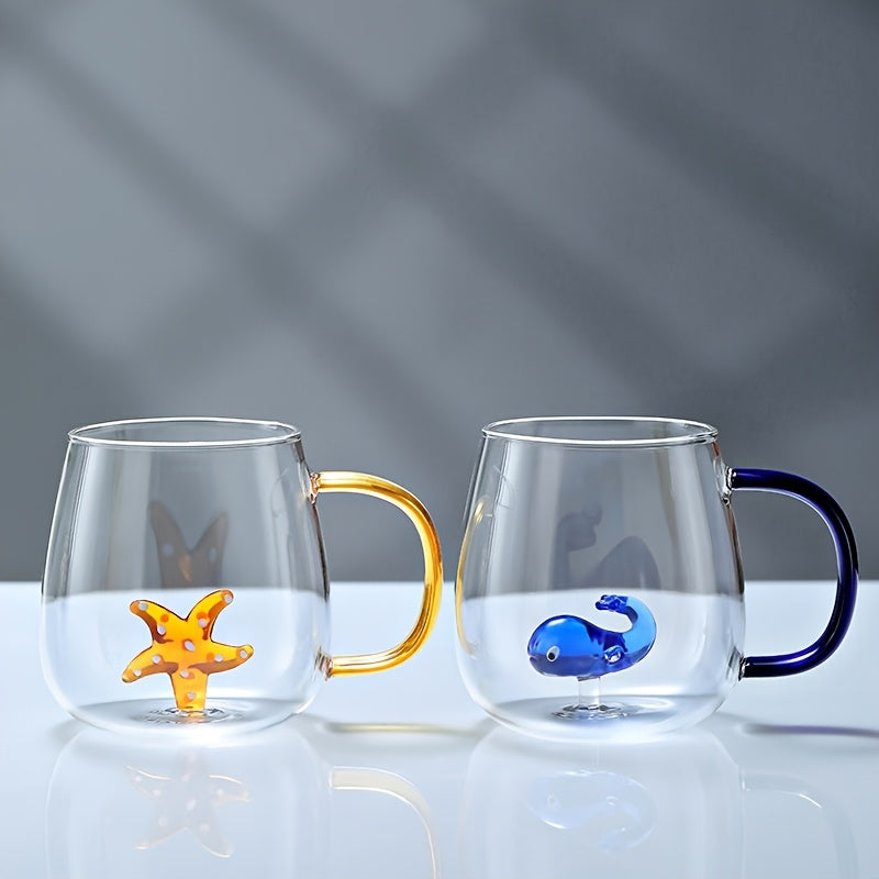 Animal Glass Mug Set