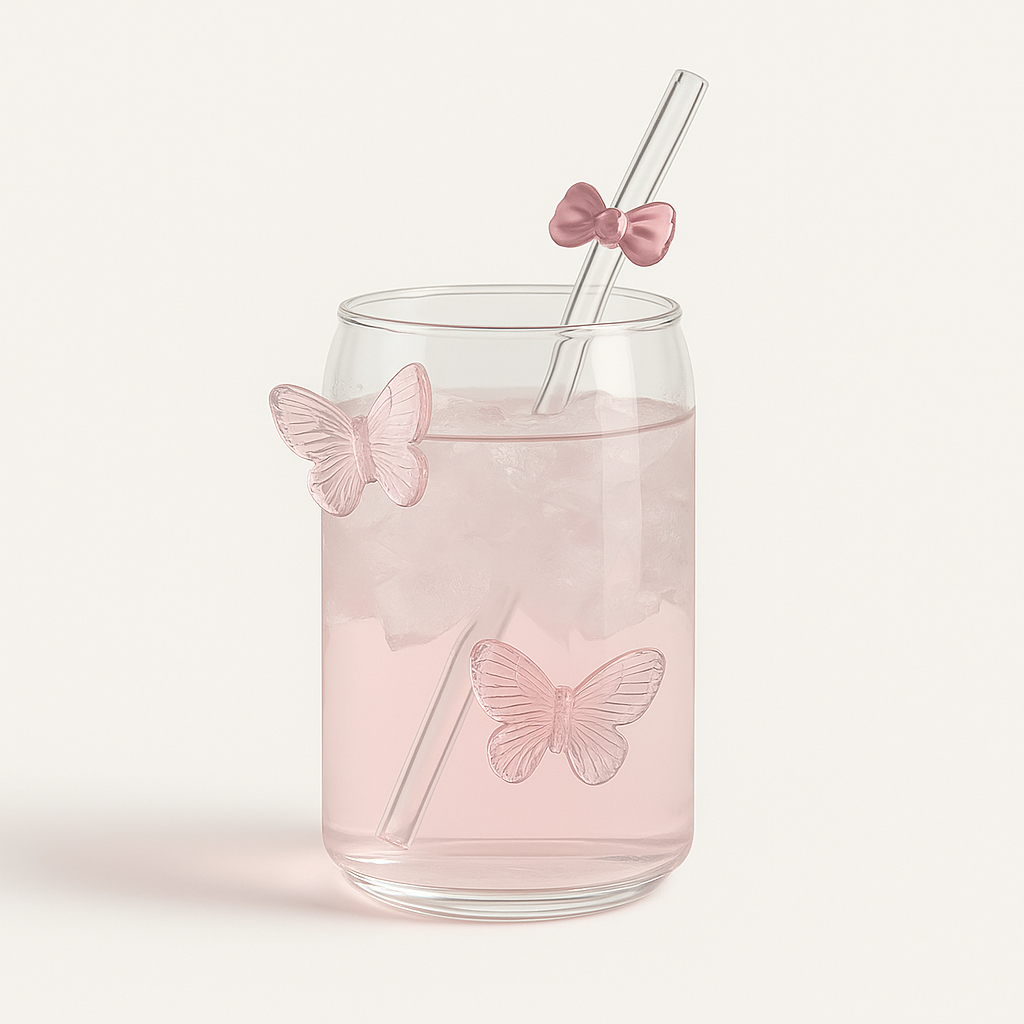 Butterfly Glass Tumbler