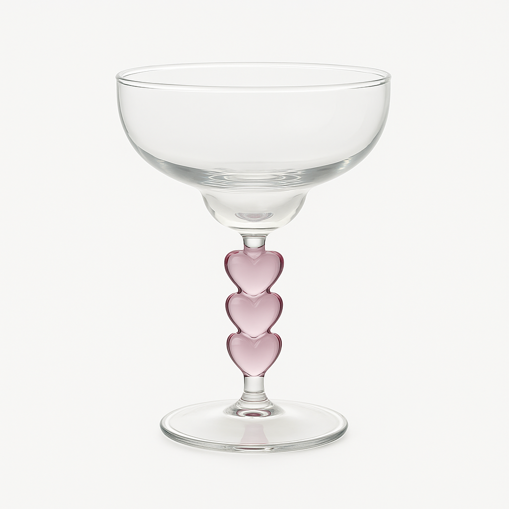 Heart Stem Glass