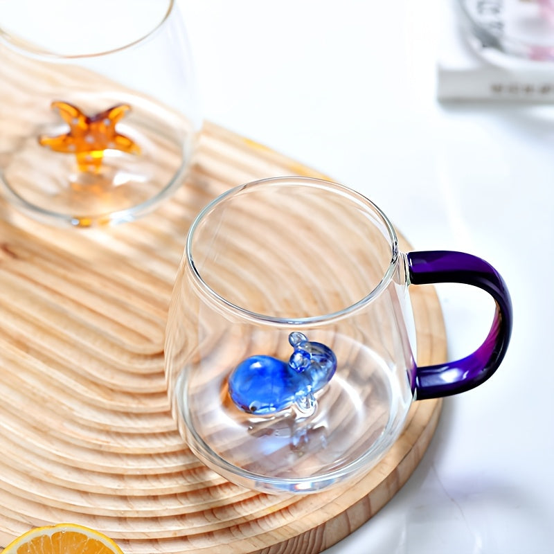 Animal Glass Mug Set