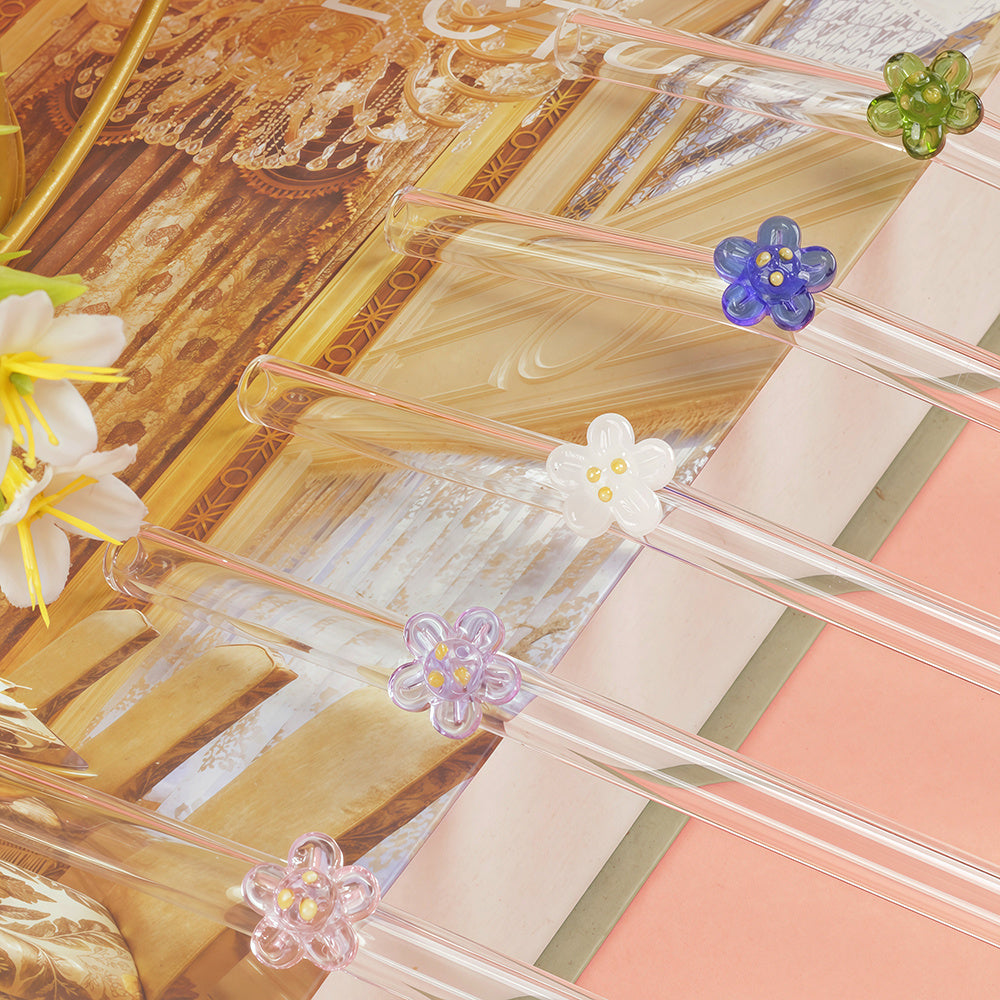 Floral Straws