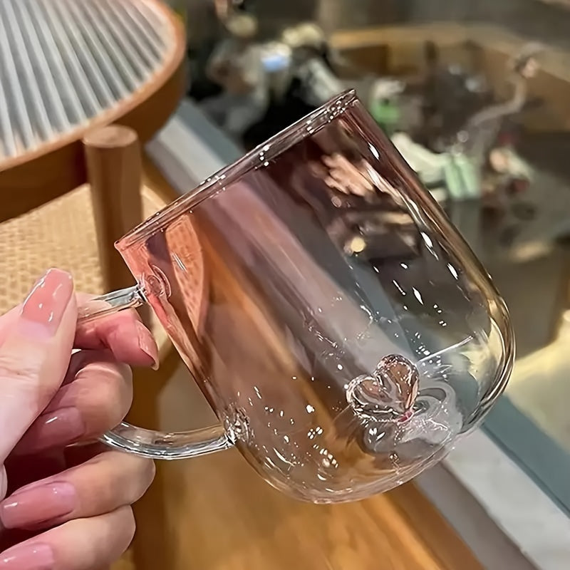 Heart Gradient Glass Mug