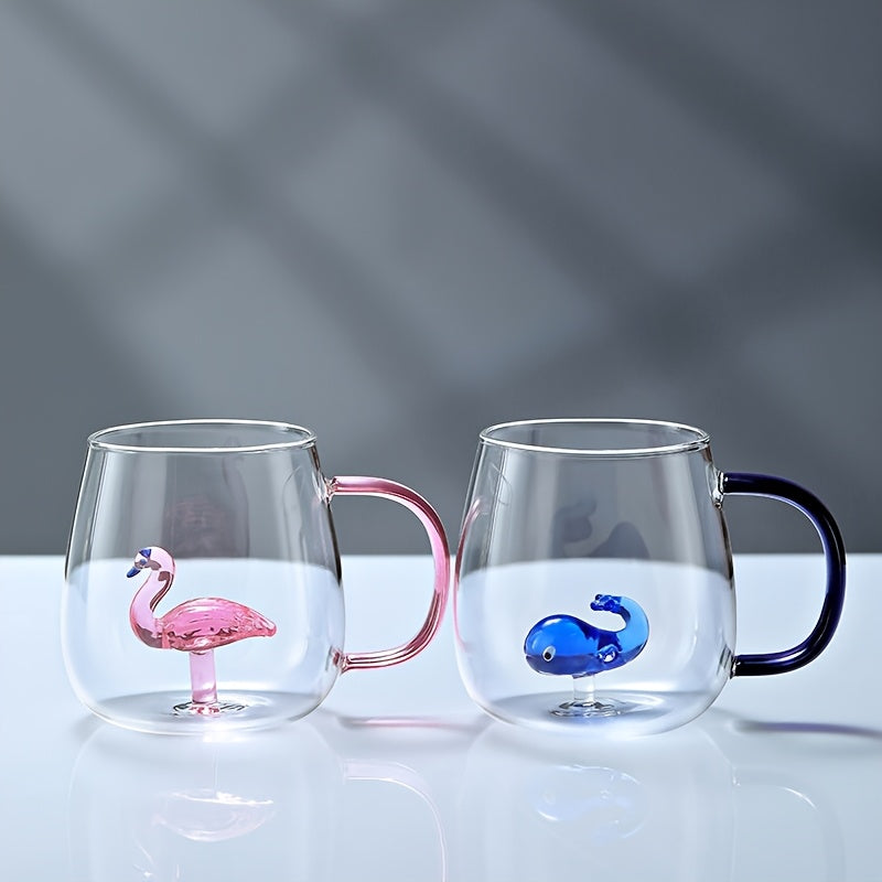 Animal Glass Mug Set